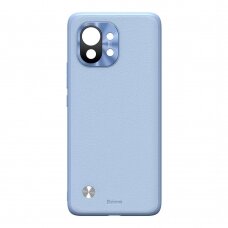 Dėklas Baseus Alloy odinis dėklas  durable case su kameros apsauga Xiaomi Mi 11 violetinis (WIXM11-05)