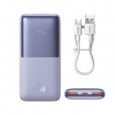 Išorinė Baterija Baseus Pro 10000mAh 20W USB Type A - USB Type C 3A 0.3m Violetinė (PPBD040205)