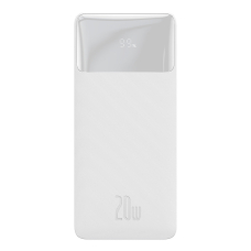 Baseus Bipow Fast Charging Power Bank 10000mAh 20W white (Overseas Edition) + USB-A - Micro USB cable 0.25m white (PPBD050502)