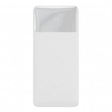 Baseus Bipow powerbank with display 10000mAh 15W white (Overseas Edition) + USB-A - Micro USB 0.25m cable white (PPBD050002)
