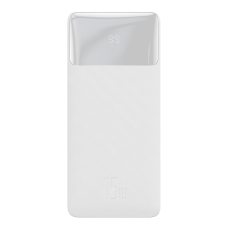 Baseus Bipow powerbank with display 10000mAh 15W white (Overseas Edition) + USB-A - Micro USB 0.25m cable white (PPBD050002)