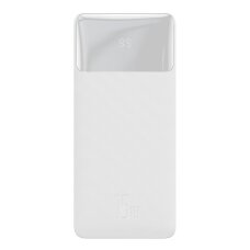 Baseus Bipow powerbank with display 30000mAh 15W Baltas (Overseas Edition) + USB-A - Micro USB cable 0.25m Baltas (PPBD050202)