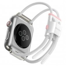 Baseus bracelet apyrankės dirželis Apple Watch 38 mm / 40 mm baltas (LBAPWA4-A24)