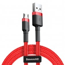 USB Kabelis Durable Nylon Braided Wire Usb / Micro Usb Qc3.0 1.5A 2M raudonas (Camklf-C09) UGLX912