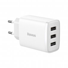 Baseus Compact Charger 3U 17W EU Baltas