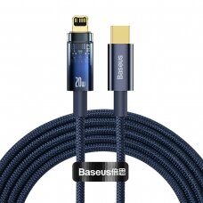 Baseus Explorer Series USB Type C - Lightning cable 20W 2m Mėlynas (CATS000103)