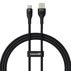 Krovimo kabelis Baseus Flash 2 USB-A / USB-C 100 W 1 m – juodas