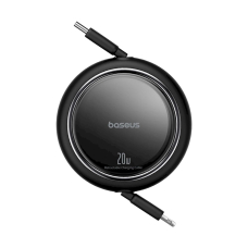 Baseus Free2Pull ištraukiamas USB-C / Lightning kabelis 20W 1 m – juodas