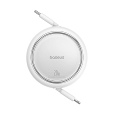 Baseus Free2Pull ištraukiamas USB-C / Lightning kabelis 20W 1 m – baltas
