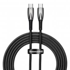 Baseus Glimmer Series cable with fast charging USB-C 480Mb/s PD 100W 2m Juodas
