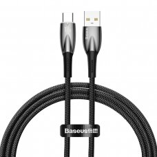 Baseus Glimmer Series fast charging cable USB-A - USB-C 100W 480Mbps 1m Juodas