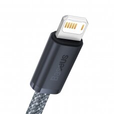 Kabelis Baseus iPhone USB - Lightning 1m, 2.4A Pilkas (CALD000416)