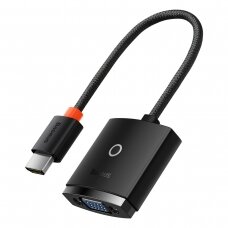 Baseus Lite Series plug adapter HDMI to VGA + mini jack 3.5mm / micro USB power supply Juodas (WKQX010101)