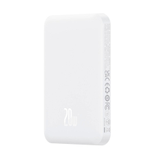 Baseus mini Power Bank 5000mAh 20W + USB-C kabelis (20V/3A) – baltas