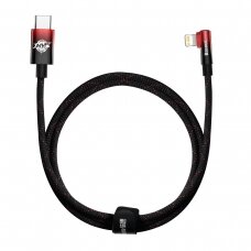 Baseus MVP 2 Elbow-shaped Fast Charging Data Cable Type-C to iP 20W 1m Juodas - Raudonas