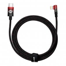 Baseus MVP 2 Elbow-shaped Fast Charging Data Cable Type-C to iP 20W 2m Juodas/Raudonas