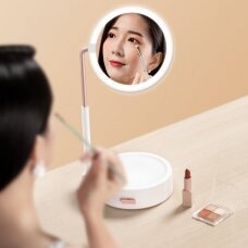 Veidrodis su apšvietimu ir dėžute Baseus Smart Beauty Series Lighted Makeup Mirror with Storage Box Baltas (DGZM-02)