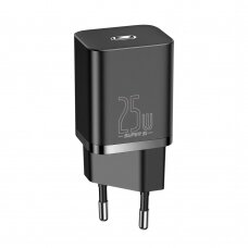 Pakrovėjas Baseus Super Si 1C USB Type C 25W Power Delivery Quick Charge Baltas (CCSP020101)