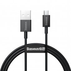 Greito Įkrovimo Kabelis Baseus Superior Series USB - micro USB 2A 1m Juodas (CAMYS-01)