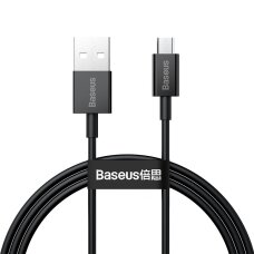 Krovimo kabelis Baseus Superior USB-A / micro USB 2 A 1 m – juodas