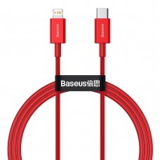 Type-C kabelis Baseus Superior USB Typ C - Lightning fast charging Power Delivery 20 W 1 m raudonas (CATLYS-A09)