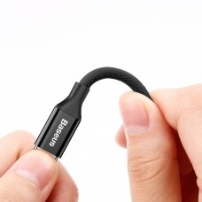 USB Kabelis Baseus Yiven Usb / Lightning Su Medžiaginiu Pynimu 1,2M Juodas