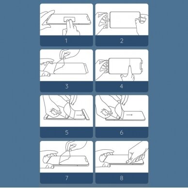 Ekrano apsauga Baseus 0.15mm Full-screen Curved Surface Water Gel Protector 2-pack for Xiaomi Redmi K40/K40 Pro skaidri UGLX912 20