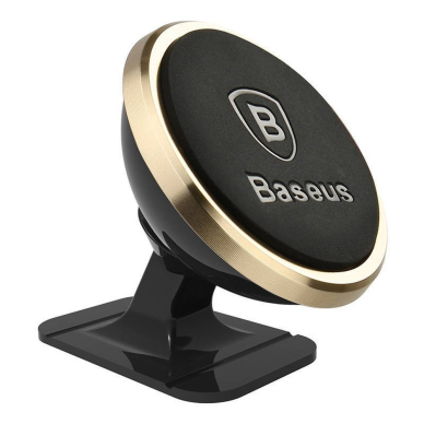 Baseus 360º magnetic cockpit car holder (Overseas Edition) - gold Baseus 360º magnetic cockpit car holder (Overseas Edition) - gold