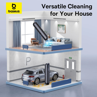 Baseus A0 Pro 4000Pa HEPA wireless car vacuum cleaner - Juodas 12 Baseus A0 Pro 4000Pa HEPA wireless car vacuum cleaner - Juodas 12