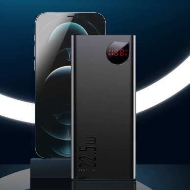 Baseus Adaman Metal power bank with fast charging 10000mAh 22.5W (Overseas Edition 2021) black + USB-A - USB-C 3A cable 0.3m black 16 Baseus Adaman Metal power bank with fast charging 10000mAh 22.5W (Overseas Edition 2021) black + USB-A - USB-C 3A cable 0.3m black 16