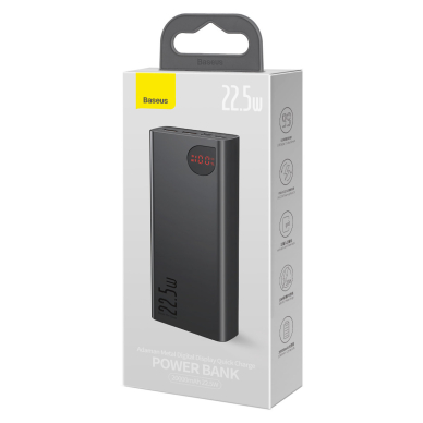 Baseus Adaman power bank with fast charging 20000mAh 22.5W + USB C 3A cable 0.3m black 4