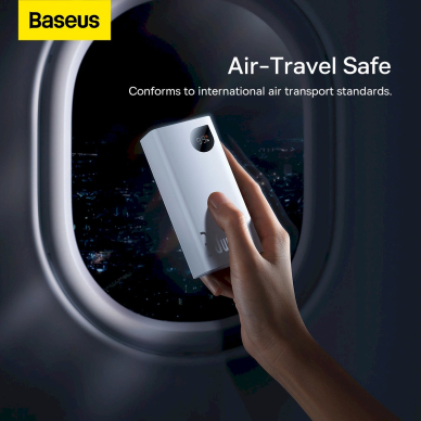 Baseus Adaman2 power bankdigital display 2x USB-A / 1x USB-C 10000mAh 30W - baltas 13 Baseus Adaman2 power bankdigital display 2x USB-A / 1x USB-C 10000mAh 30W - baltas 13