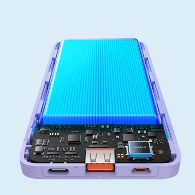 Išorinė baterija Baseus Airpow 20W 10000 mAh – violetinė 9