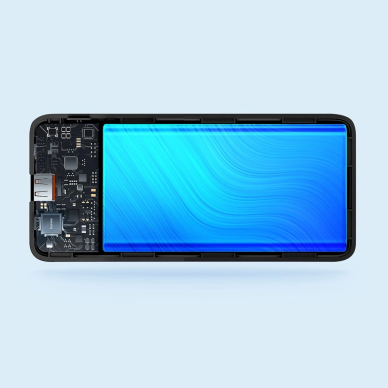 Baseus Airpow 20W 10000mAh Power Bank su Baseus Simple Series USB-A – USB-C 30 cm kabeliu – juodas 9