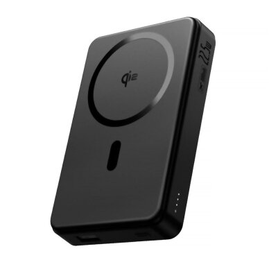 Išorinė baterija Baseus Airpow II 10000 mAh Qi2 su MagSafe 22.5 W ir Baseus Simple Series USB-C – USB-C 20 V/3 A (30 cm) kabeliu – juoda Išorinė baterija Baseus Airpow II 10000 mAh Qi2 su MagSafe 22.5 W ir Baseus Simple Series USB-C – USB-C 20 V/3 A (30 cm) kabeliu – juoda