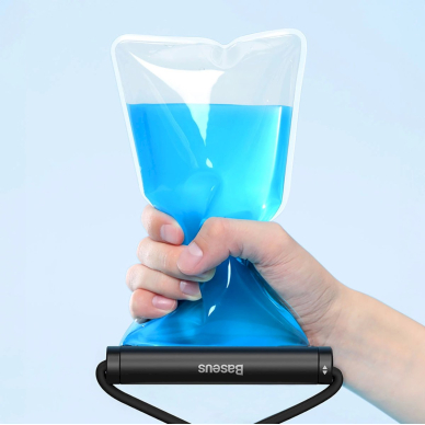 Baseus AquaGlide BS-PC030 vandeniui atsparus dėklas IPX8 with cylindrical clasp - juodas 5 Baseus AquaGlide BS-PC030 vandeniui atsparus dėklas IPX8 with cylindrical clasp - juodas 5