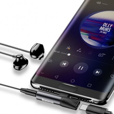 Audio konverteris Baseus Audio Converter L41 Adapteris Iš Usb-C Į Usb-C (Female) + Ausinių Lizdas 3,5 Mm (Female) Juodas 7 Audio konverteris Baseus Audio Converter L41 Adapteris Iš Usb-C Į Usb-C (Female) + Ausinių Lizdas 3,5 Mm (Female) Juodas 7