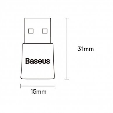 Adapteris Baseus BA07 bluetooth USB adapter - Juodas 18 Adapteris Baseus BA07 bluetooth USB adapter - Juodas 18