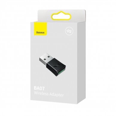 Adapteris Baseus BA07 bluetooth USB adapter - Juodas 4 Adapteris Baseus BA07 bluetooth USB adapter - Juodas 4