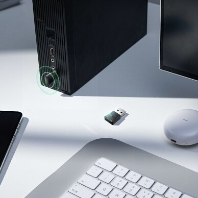 Adapteris Baseus BA07 bluetooth USB adapter - Juodas 8 Adapteris Baseus BA07 bluetooth USB adapter - Juodas 8