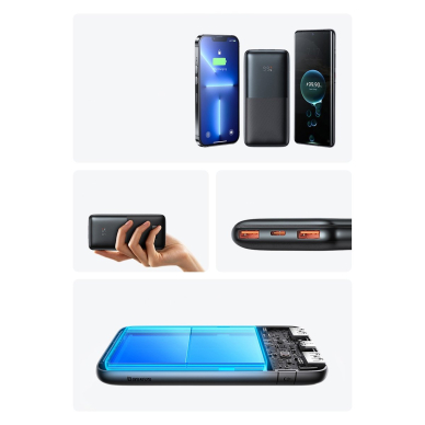 Išorinė Baterija Baseus Pro 10000mAh 20W USB Type A - USB Type C 3A 0.3m Violetinė (PPBD040205) 14 Išorinė Baterija Baseus Pro 10000mAh 20W USB Type A - USB Type C 3A 0.3m Violetinė (PPBD040205) 14