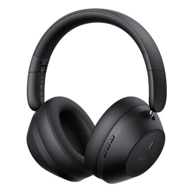 Belaidės ausinės Baseus Bass 30 Max On-Ear Bluetooth 5.3 – juodos
