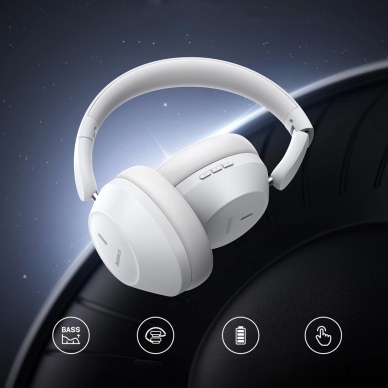 Baseus Bass 30 Max belaidės On-Ear Bluetooth 5.3 ausinės – baltos 11 Baseus Bass 30 Max belaidės On-Ear Bluetooth 5.3 ausinės – baltos 11