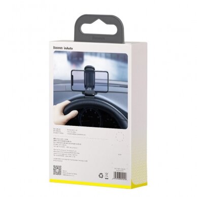 Laikiklis Baseus Big Mouth Pro Bracket Vehicle Mount Clip skirta Dashboard Juodas 5 Laikiklis Baseus Big Mouth Pro Bracket Vehicle Mount Clip skirta Dashboard Juodas 5
