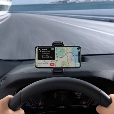 Laikiklis Baseus Big Mouth Pro Bracket Vehicle Mount Clip skirta Dashboard Juodas 8 Laikiklis Baseus Big Mouth Pro Bracket Vehicle Mount Clip skirta Dashboard Juodas 8