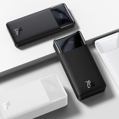 Baseus Bipow Fast Charging Power Bank 10000mAh 20W Black (Overseas Edition) + USB-A - Micro USB 0.25m Black Cable (PPBD050301) 15