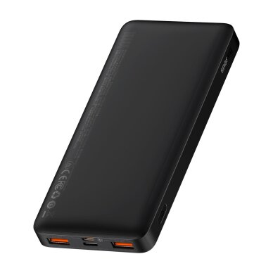 Baseus Bipow Fast Charging Power Bank 10000mAh 20W Black (Overseas Edition) + USB-A - Micro USB 0.25m Black Cable (PPBD050301) 2