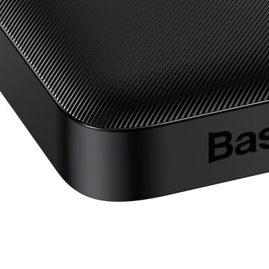 Baseus Bipow Fast Charging Power Bank 10000mAh 20W Black (Overseas Edition) + USB-A - Micro USB 0.25m Black Cable (PPBD050301) 5