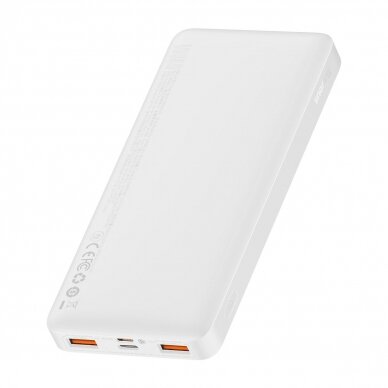 Baseus Bipow Fast Charging Power Bank 10000mAh 20W white (Overseas Edition) + USB-A - Micro USB cable 0.25m white (PPBD050502) 2