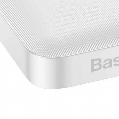 Baseus Bipow Fast Charging Power Bank 10000mAh 20W white (Overseas Edition) + USB-A - Micro USB cable 0.25m white (PPBD050502) 5